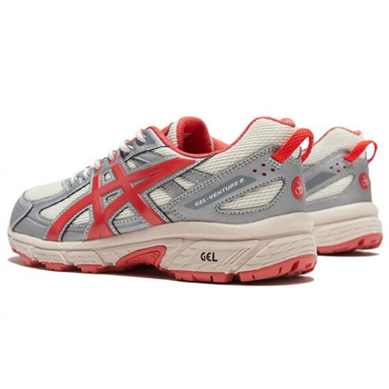 ASICS Gel Venture 6 Kirsh Silver Red Cream Women's Sneakers 1202A263-200