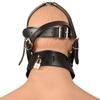 PU Leather Mask with Lock Bondage Fun Headgear Adult Sex Toy Fetish BDSM Slave Femdom Sex Furniture Harness