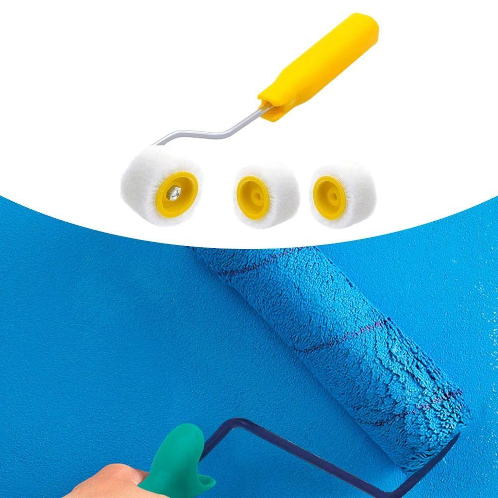 Ergonomický design Zastřihovací váleček s okrajem Vlněný Malé štětce Mini válečky na malování Malířské nástroje