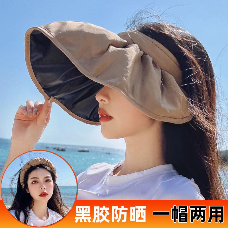 Vinyl UV Protection Shell Hat Outdoor Eaves Sun Protection Hat, Summer Ladies