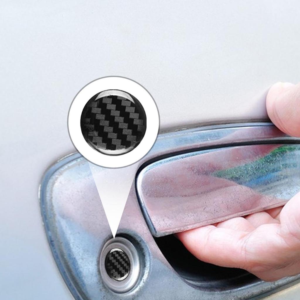 4 Pcs Car Lock Protective Sticker Door Lock Cover 2cm Keyhole Cover Car Door