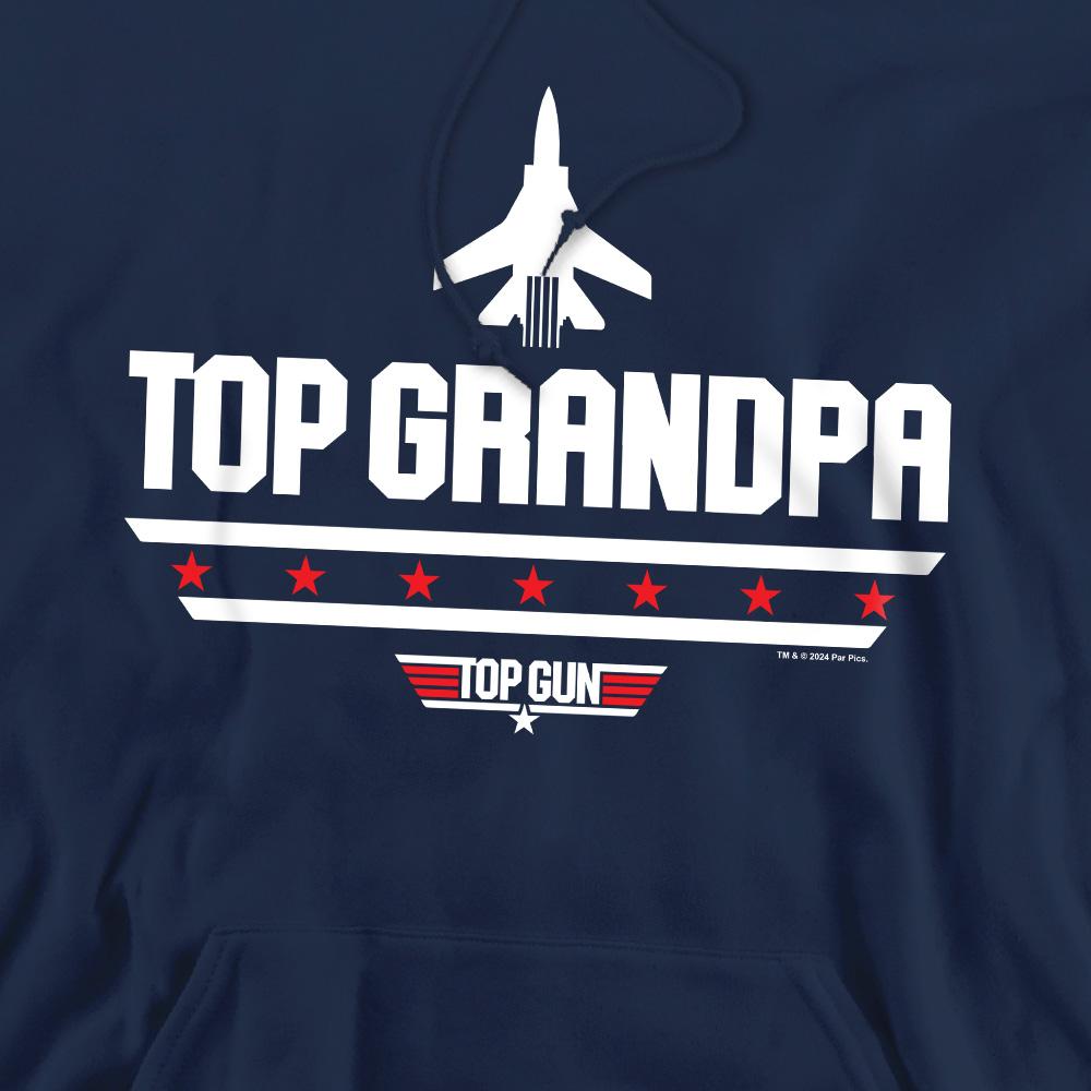 Top Gun Mens Top Grandpa Fathers Day Hoodie