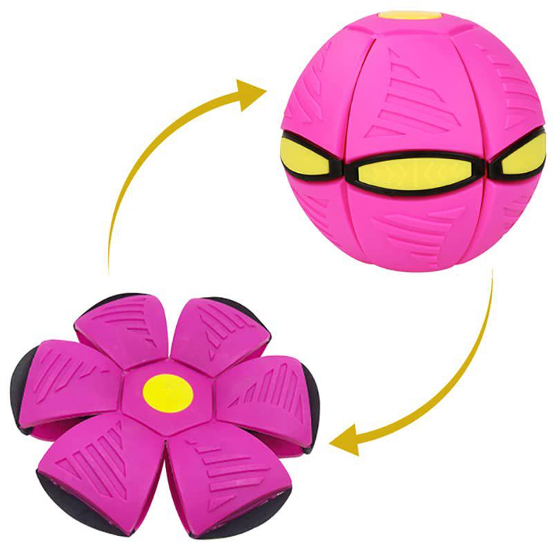 Light-Up Deformable Stress Relief Frisbee Ball - Parent-Child Stepping Toy