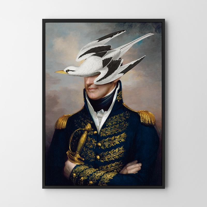Pop Art Poster Portrait General Bird