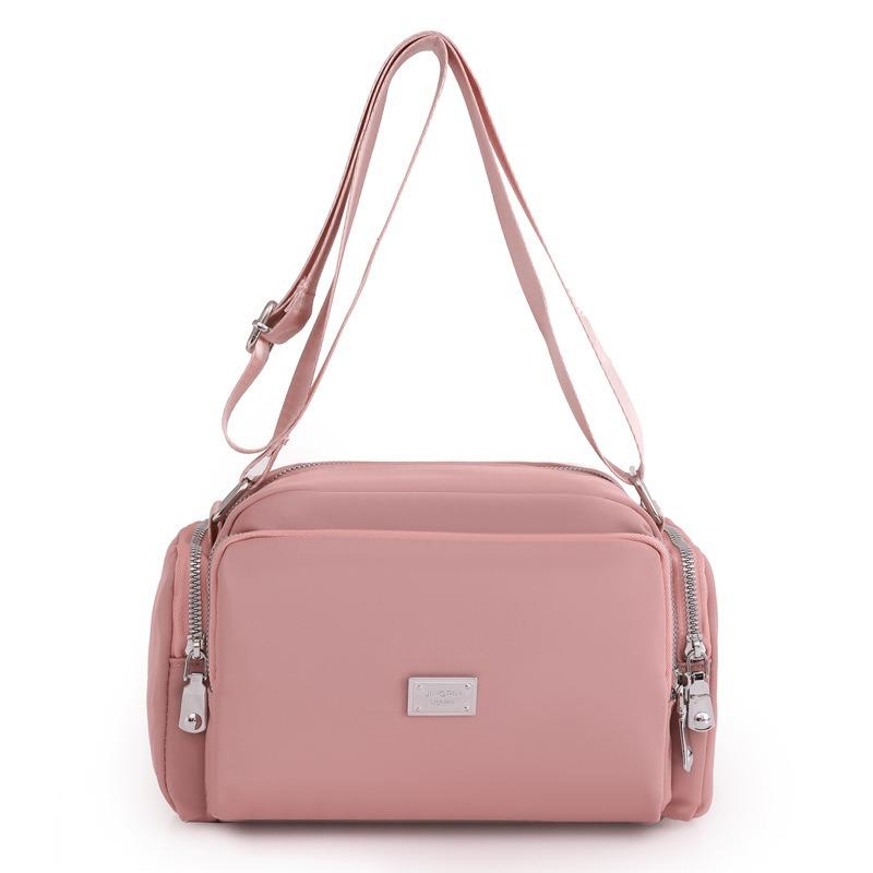 New Women Bag Nylon Shoulder Bag Minimalist Fashion Wide Strap Crossbody Bag Large Capacity Lightweight Mini Square Bag
