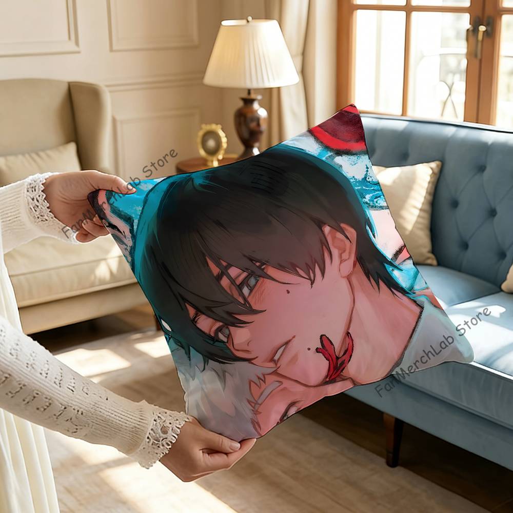 The SSummer HHikaru Died Pillow Case Plush Fabric Soft Pillowcase Double Sided Print Sofa Cushion Cover Throw