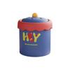 Cartoon Mini Waste Bin with Cover Waste Paper Basket Storage Bucket Tea Slag Can  Office