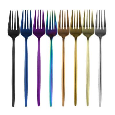 4/6Pcs Rose Abendessen Gabel Edelstahl Geschirr Besteck Dessert Salat Gabel Hotel Hochzeit Party Regenbogen Geschirr Besteck set