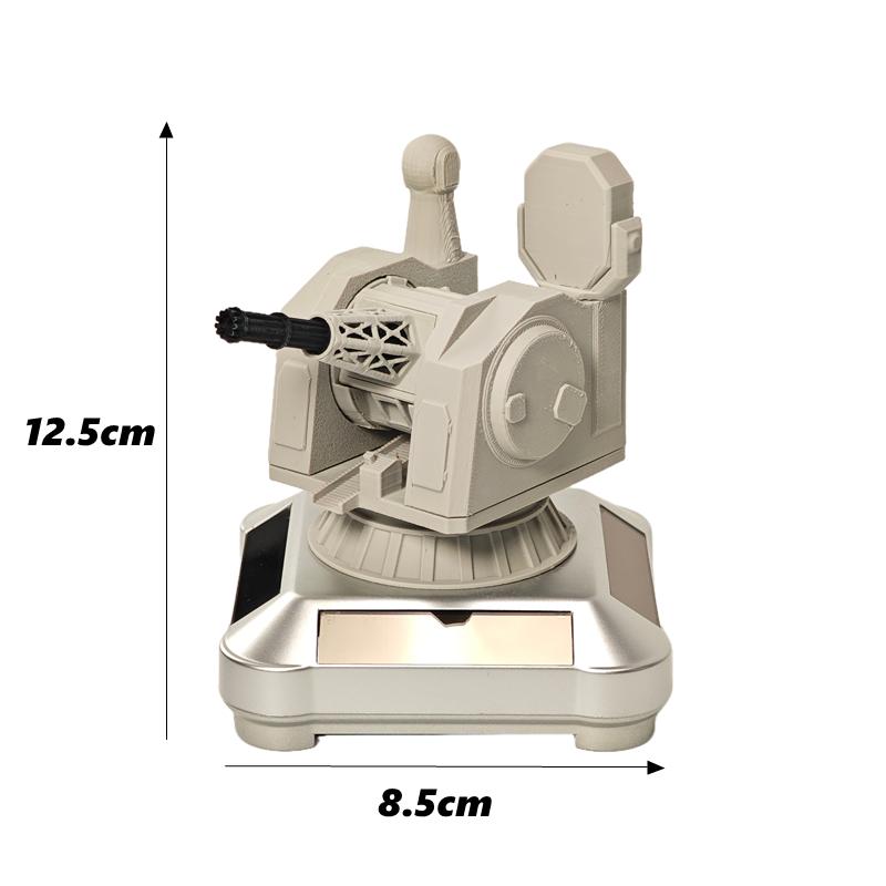 

Solar-powered Rotating Turret Car Decoration,Creative Gray CarDashboard Ornament And Car Exterior Decoration For Car Enthusiasts серый