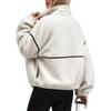 Women's Stand Collar Jacket Loose Fit Fall Winter Coat Outerwear
