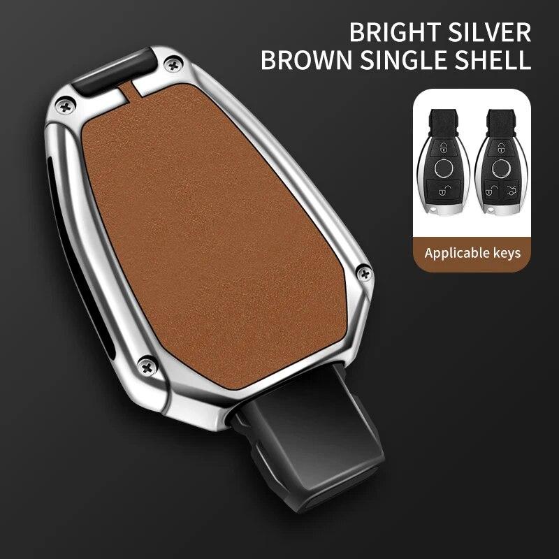 Zinc Alloy Car Remote Key Case Cover Shell Fob for Mercedes Benz A B C E Class GLA CLA GLC CLS W204 W221 W205 W176 W212 W463 AMG