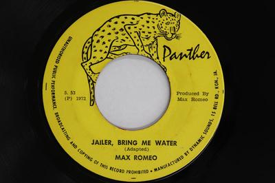 7inch Record MAX ROMEO  SOUL SYNDICATE  Jailer Bring Me Water  Sound Of T P53 PANTHER 1972 Jamaica Reggae Ska  Dub Used