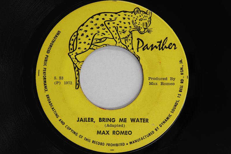 

7inch Record MAX ROMEO SOUL SYNDICATE Jailer Bring Me Water Sound Of T P53 PANTHER 1972 Jamaica Reggae Ska Dub Used
