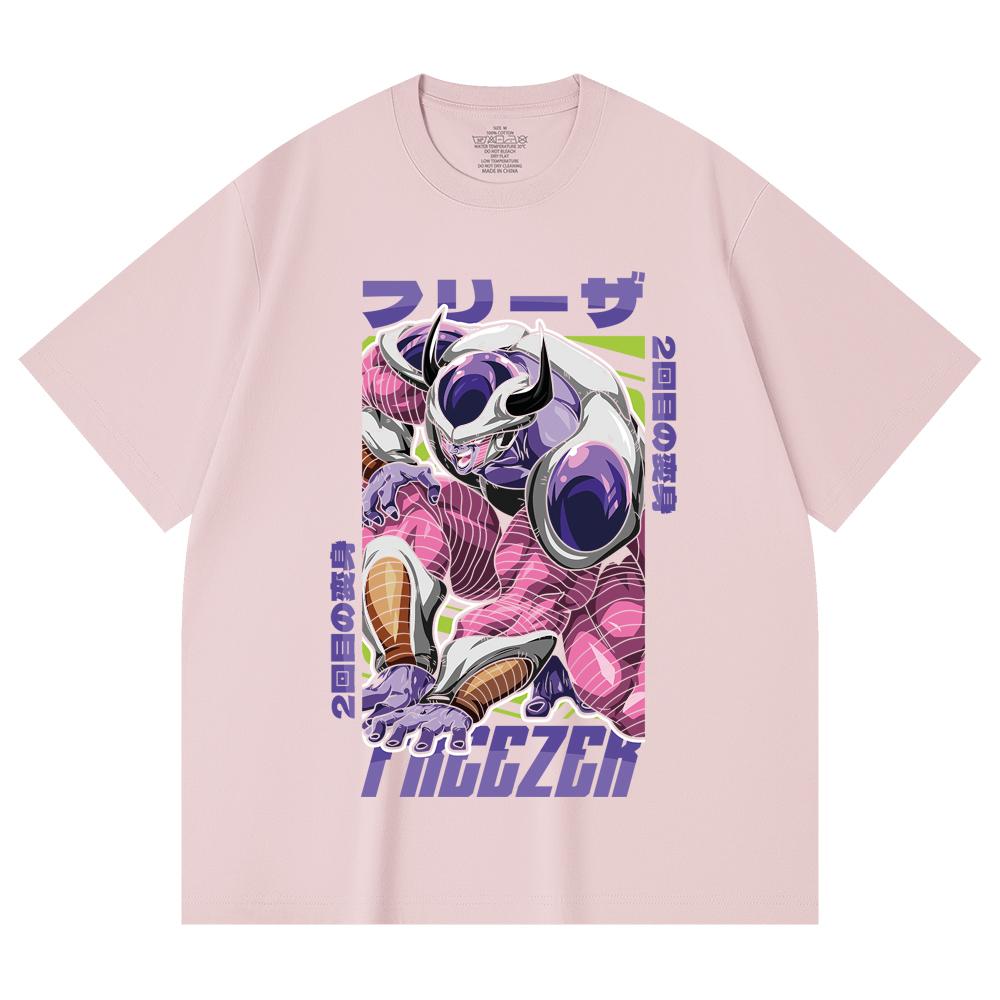 230 g/m² 100% bavlna Dragon Ball V72 Král Cold Potisk Unisex T-shirt z těžké bavlny
