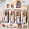 Continuously Core Capybara Mechanical Pencil Set 0.5mm Leads Soft Grip Mechanical Pencil Cartoon Stationery Movable Pencil