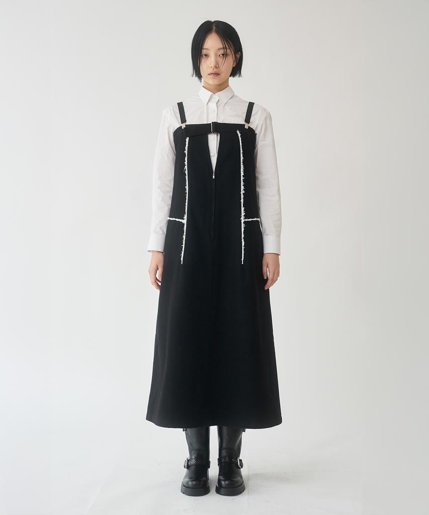 Yusim Wool Damaged Suspender Dress