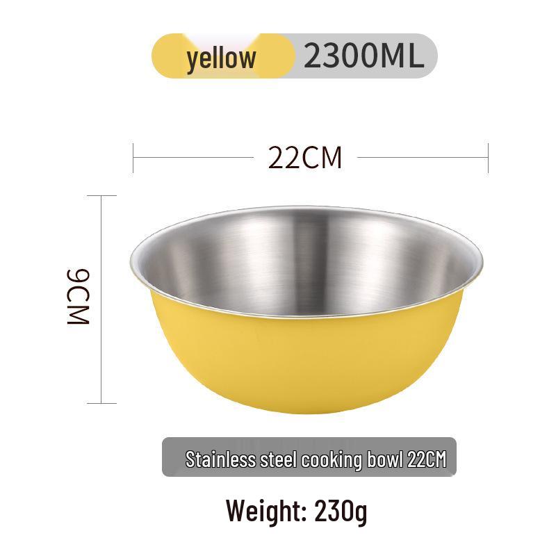 304 Stainless Steel Kitchen Basin: Wash Veggies, Knead Dough, Beat Eggs, or Mix Salads. Thick, Durable Design for Household Use.