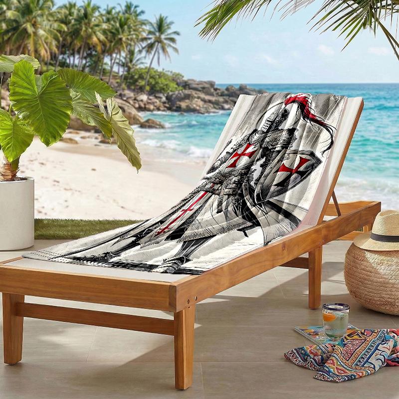 Cross Templars Knight Fashion Beach Towel: Ideal for Summer Adventures Soft, Absorbent and Quick Drying Suitable for Swimming and Bathing