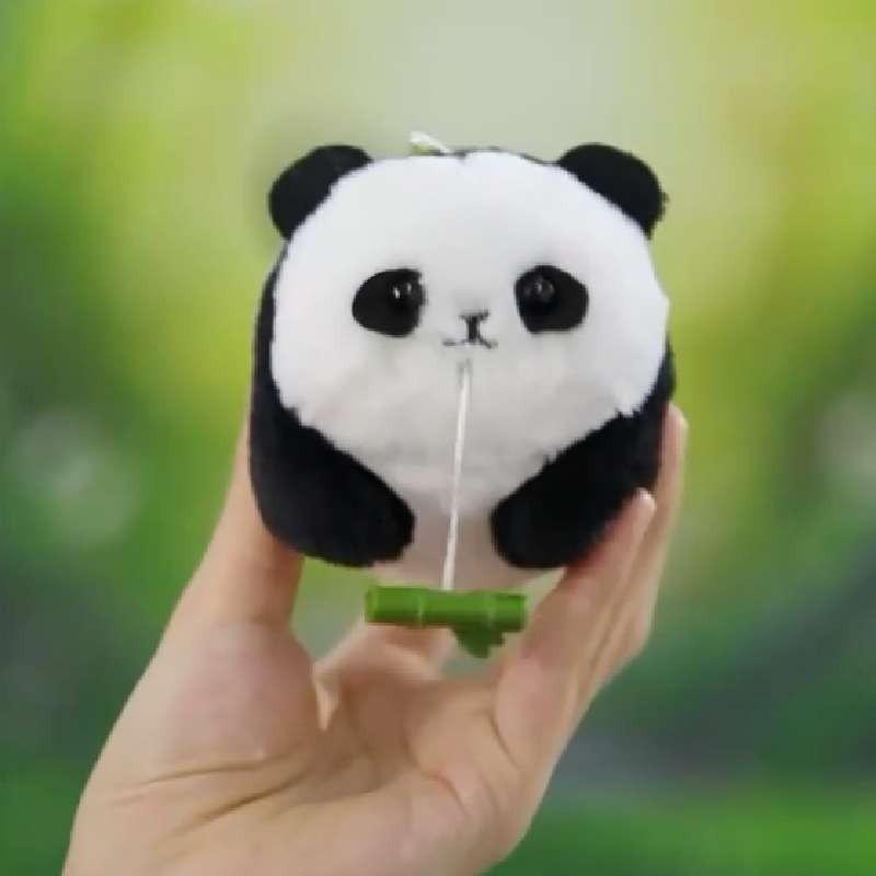 Cute Panda Plush Keychain Rope Toy Bag Pendant Gift For Kids And Adults