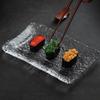 Ruhan Japanese Ice Dew Crystal Glass Serving Plate