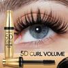 3 ks 5D řasenka ze silk vláken Voděodolná Dlouhotrvající Prodloužení Zahuštění Objem Přírodní Zatočení Oční Make-up
