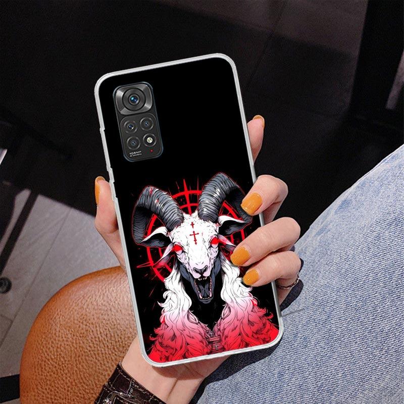 Satanic Goat Satan Devil Phone Case For Xiaomi Redmi Note 15 14 13 12S 12 11 Pro Plus 14S 11S 11E 10 10S 11T 5G Personalized Cov