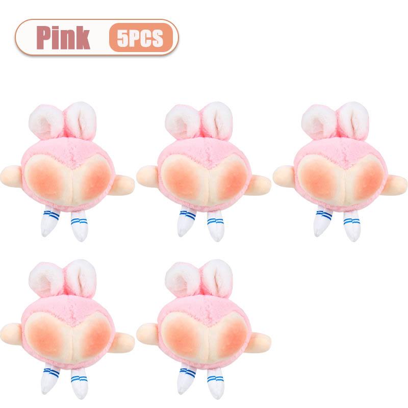 1-20PCS Creative Rabbit Easter Plush Hanging Pendant Ugly Cute Butt Bunny Doll Toy Ornament Playful Novelty Gift