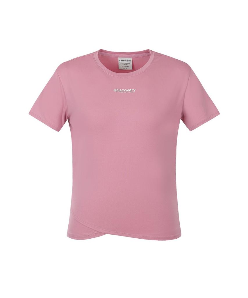DISCOVERY EXPEDITION Women'S Shirred Short Sleeve T-Shirt (D/Pink)