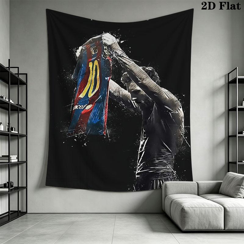 Messi Wall Hanging Printed Fabric Blanket Decorative Tapestries for Bedroom Living Room Home Decor
