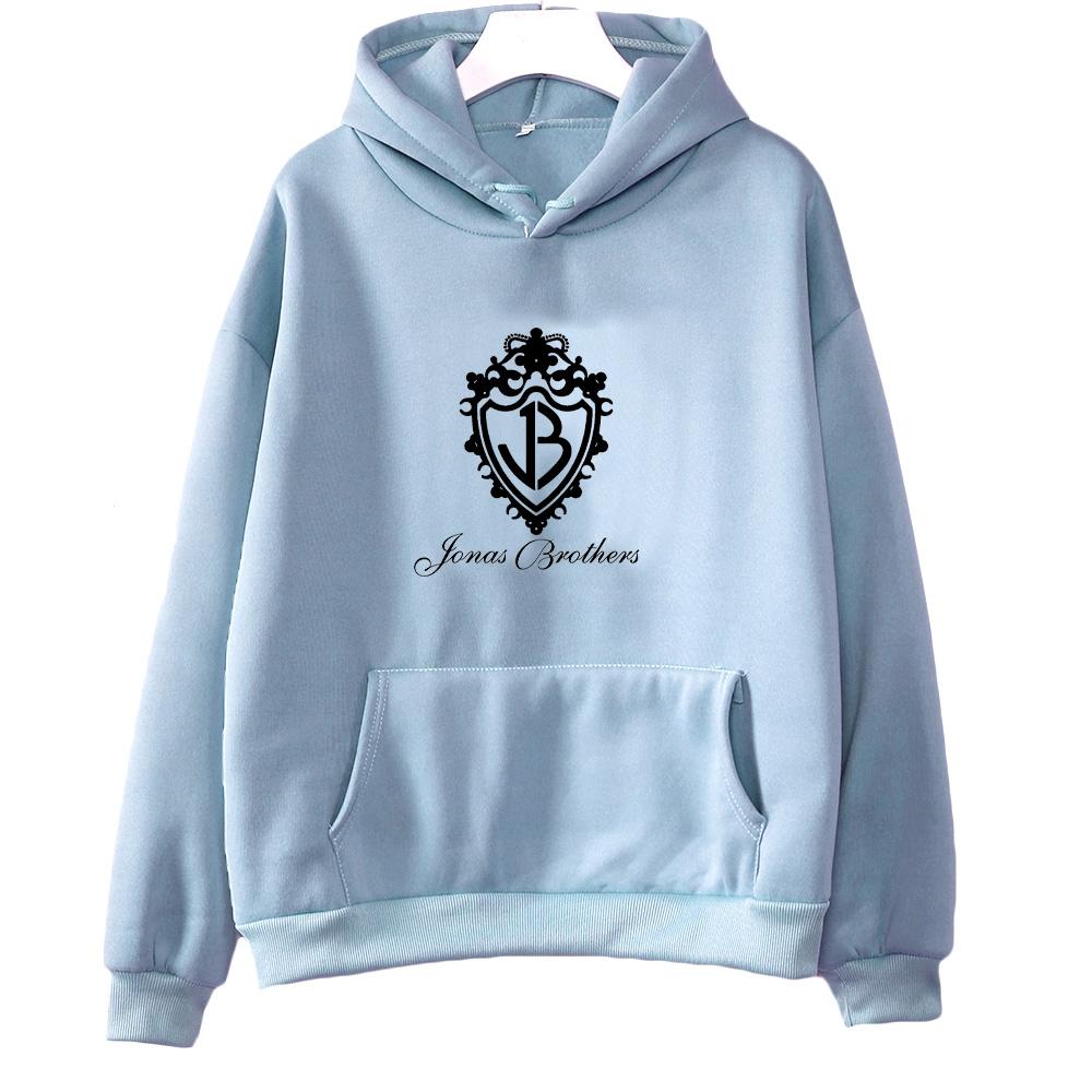 Jonas Brothers Classic Logo Hoodies Graphic Print Sweatshirts Men Women Long Sleeve with Hooded Pullovers Fashion Tops