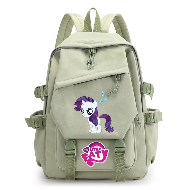 Pony Poly Rainbow Pony Printed Student School Bag Large Capacity Primary And Secondary School Student School Bag Children'S Backpack