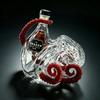 Kraken Tentacle Glass Decanter Vivid Red Unique Sea Creature Design Whiskey Vodka Bottle Home Bar Decorative Alcohol Contai