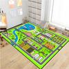 Kids Road Traffic Carpet Cartoon Car Toys Area Rug for Boys Girls City Life Educational Rugs Baby Room Bedroom Nursery Play Mat