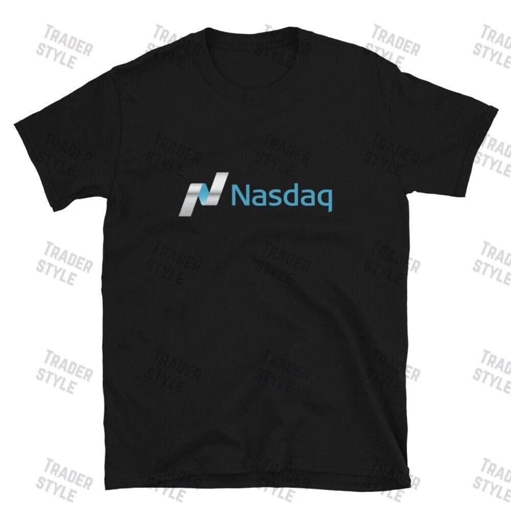 Nasdaq Logo T- Shirt stock investor trader gift tee M