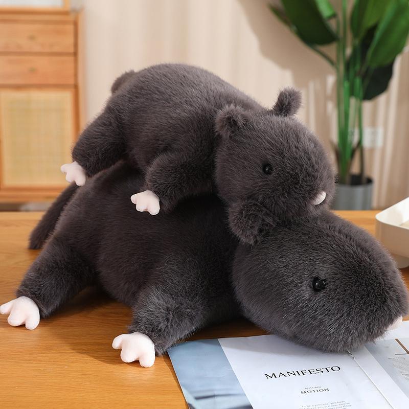 35-70cm Simulated Mouse Furry Gentle Plush Mouse Plushy Doll Stuffed Rat Plush Animal Playthings Peluche Mascot Present Decor