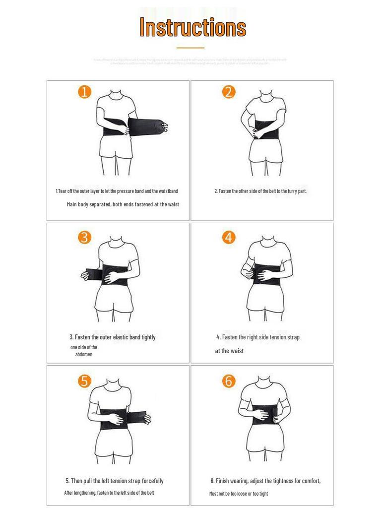 Turmalinowy samonagrzewający się stalowy pas lędźwiowy