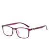 Square Flower Frame Myopia Glasses Unisex Ultralight Clear Mirror Prescription 0 To -6 Nearsighted Eyewear