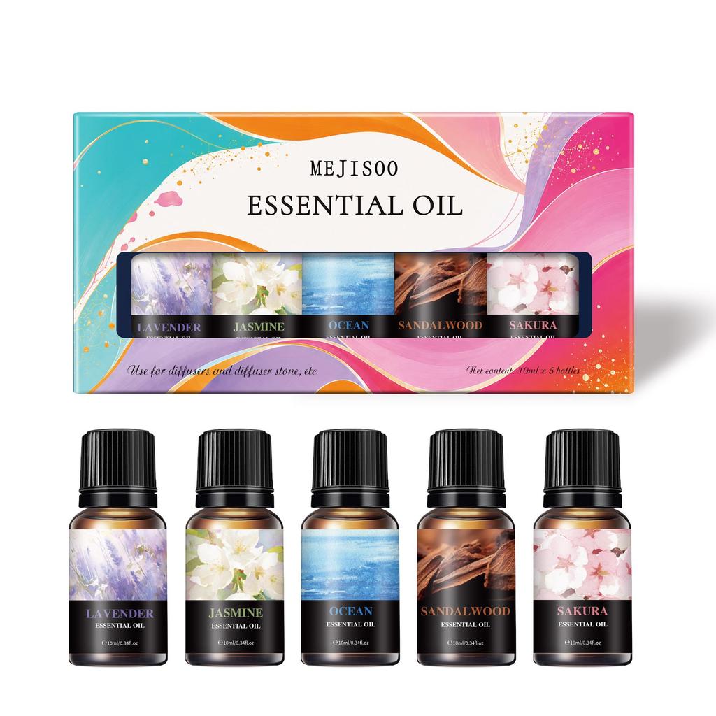 Aromatherapy Essential Oil Set: Water-Soluble, Plant Extracts, Multiple Scents for Aromatherapy Machines and Humidifiers.