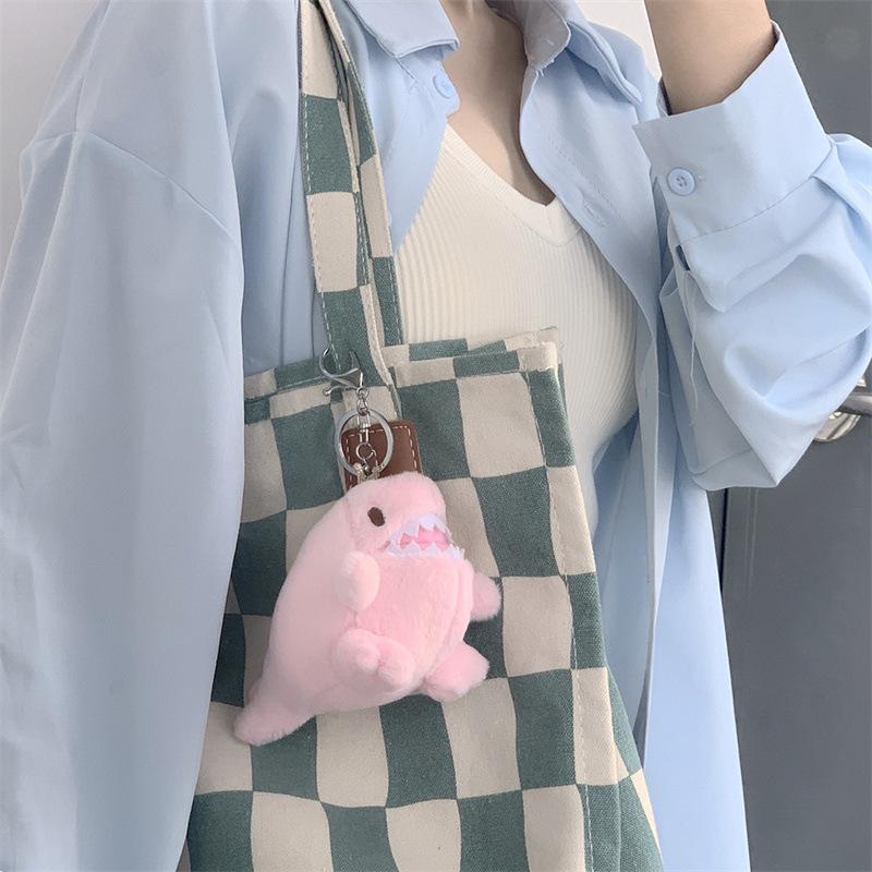 Cartoon Kawaii Chubby Dinosaur Plush Doll Keychain Pendant Creative Ins Small Fresh Dinosaur Backpack Pendant Kids Gifts