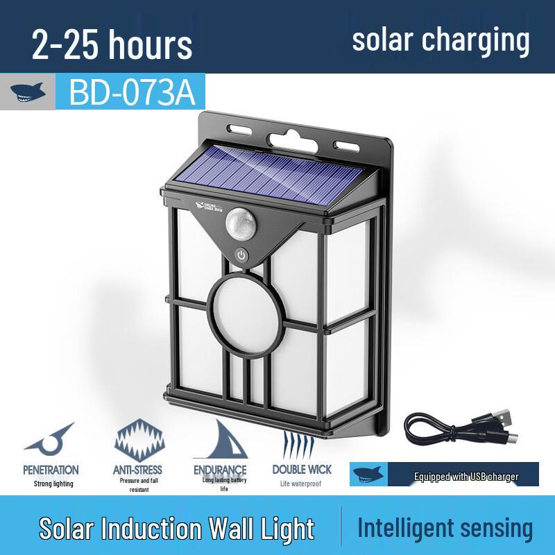 Smiling Shark BD-073A Solar Garden Pathway Lights (2-Pack)