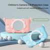 Funda Protectora para Cámara Carcasa Niño Lindo Dibujo Animado Cámara Juguete Portátil Mini Dibujo Animado Cubierta para Cámara Funda Protectora para Cámara Ajuste Para Cámaras