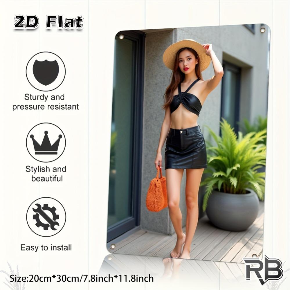 Sexy Bikini Girl Wall Art Decor Funny Metal Sign for Home Bar Garage Cafe Christmas Halloween Gift