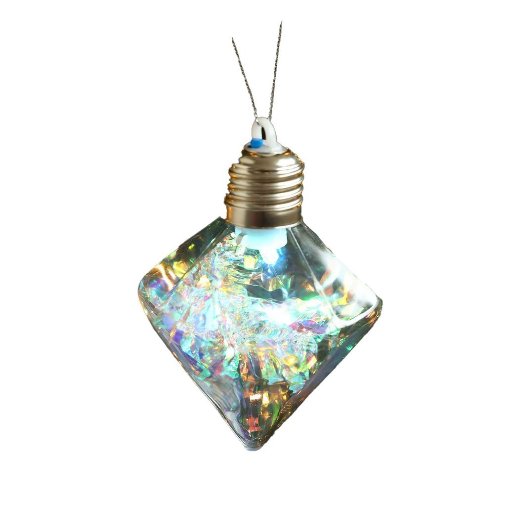 Christmas Ball Luminous Ornaments Colorful Transparent Christmas Tree Decoration Scene Layout Lights