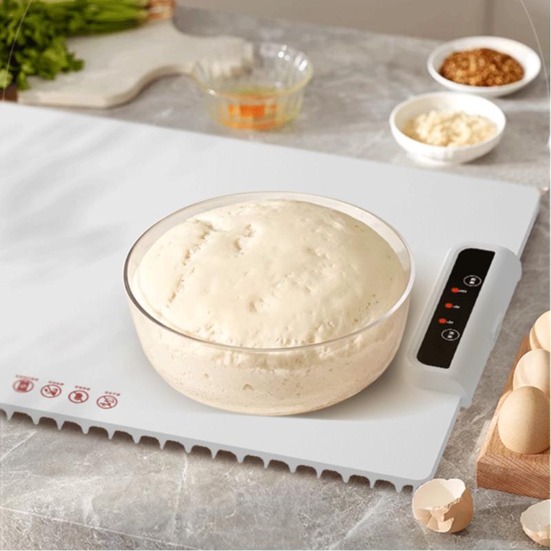 Foldable Food Warmer Fast Heating Tabletop Food Warmer Full Surface Silicone Heating Hot Plate Adjustable Temperature Settings