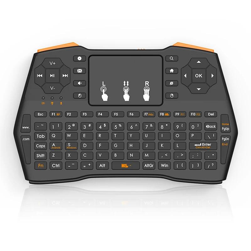 I8 Plus No Backlit 2.4GHz Mini Wireless Keyboard With Touchpad English Russian Air Mouse Remote Control For Android TV Box PC