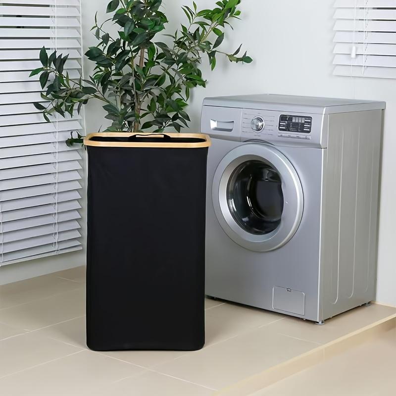 Laundry Basket with Raised Capacity, Lid, Removable Inner Bag, Suitable for Storage Tissue In Dormitory Bedroom Bathroom