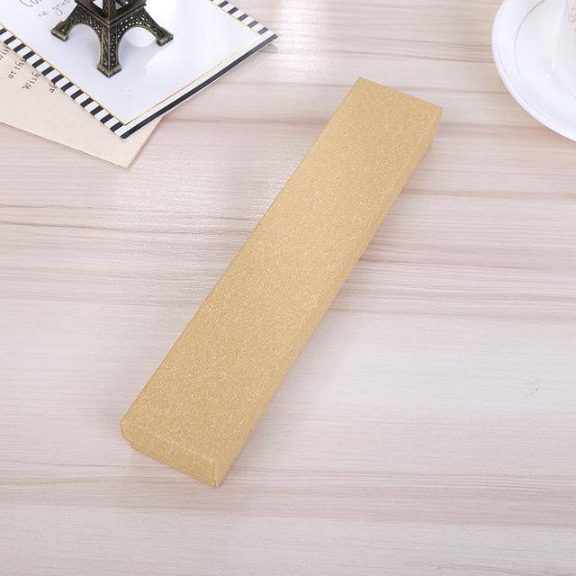 Doreenbeads Rectangle Cardboard Necklace Bracelet Jewelry Box Creative Gift Box For Jewelry Packaging 21 *4 *2cm Simple Style 1pc