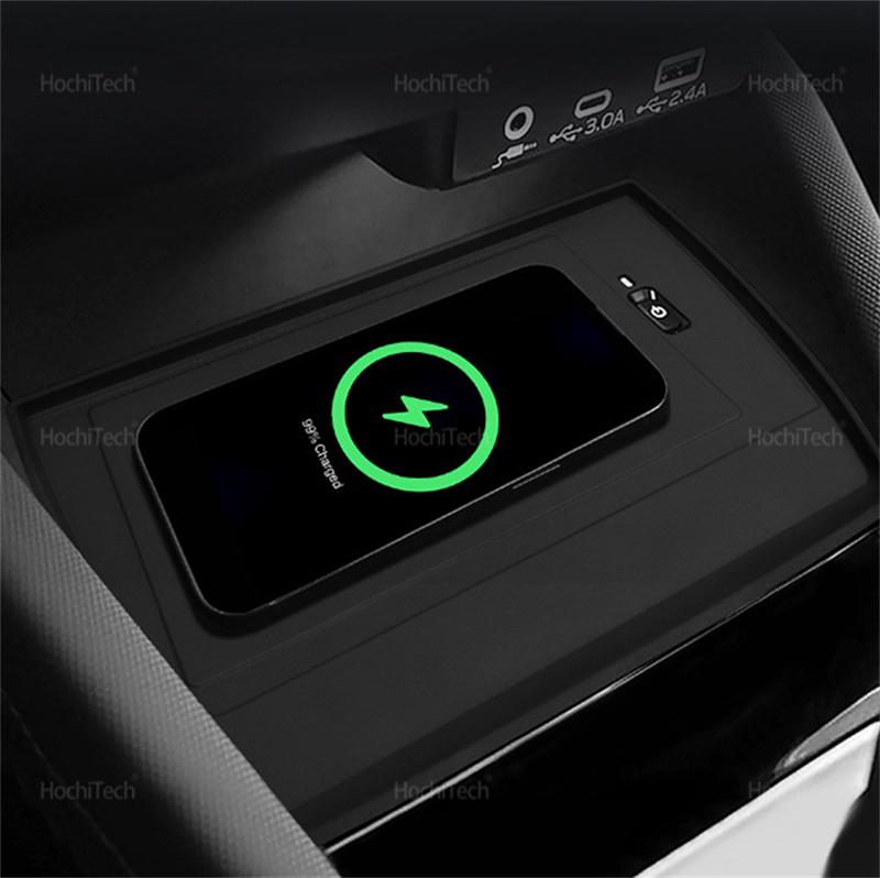 For Subaru Forester 2025 Central Control Fast Wireless Charging Pad Non-Slip Mat Car Lightweight Phone Wireless Charger Mat