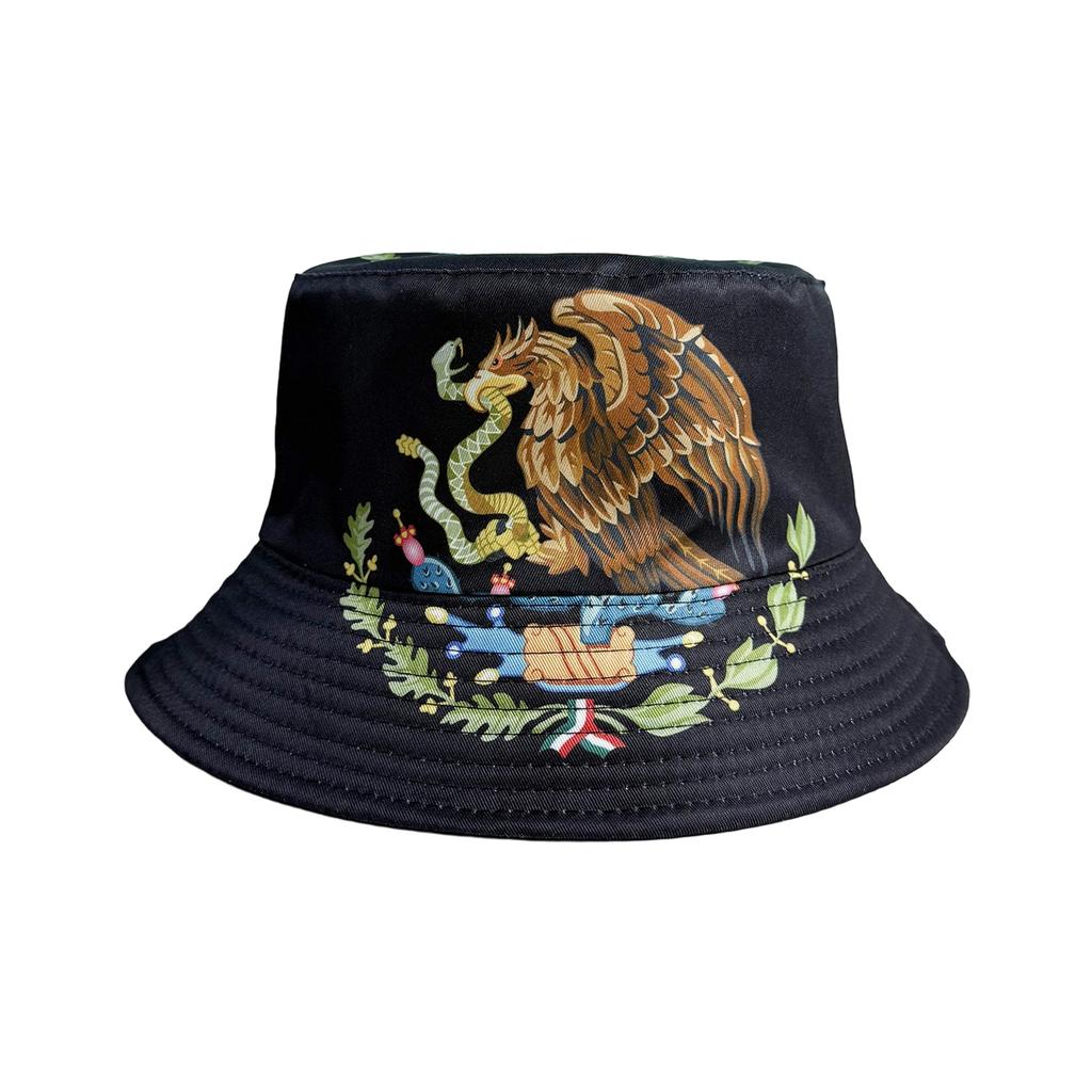 Mexico Flag Hat,Double Sided Bucket Hat Men Women, Polyester UV Protections,Soccer Fan Gear,Festival Souvenir
