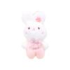 Cute Rabbit Key Holder Plush Ornament Short Plush Stuffed Toy For Gifting And Decor